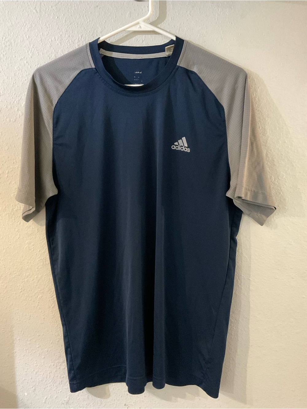 adidas Navy Blue Climalite Men's Athletic Tee